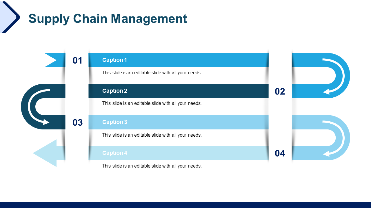 Simple Supply Chain Management PPT Template Designs